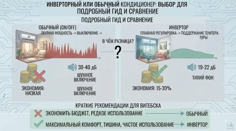 Инверторный или обычный кондиционер?