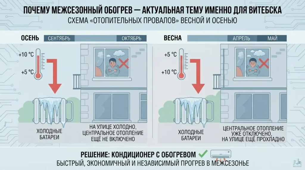 межсезонный обогрев актуален