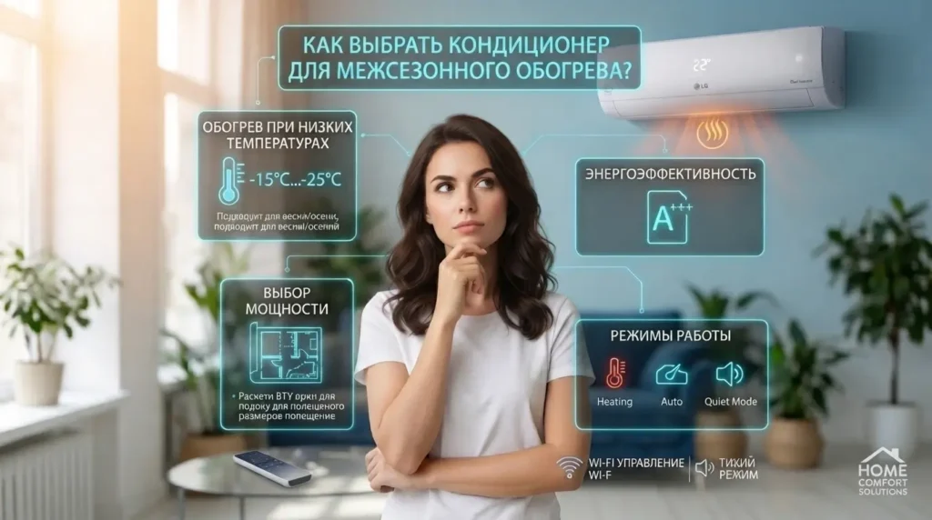 Как выбрать кондиционер в межсезонье