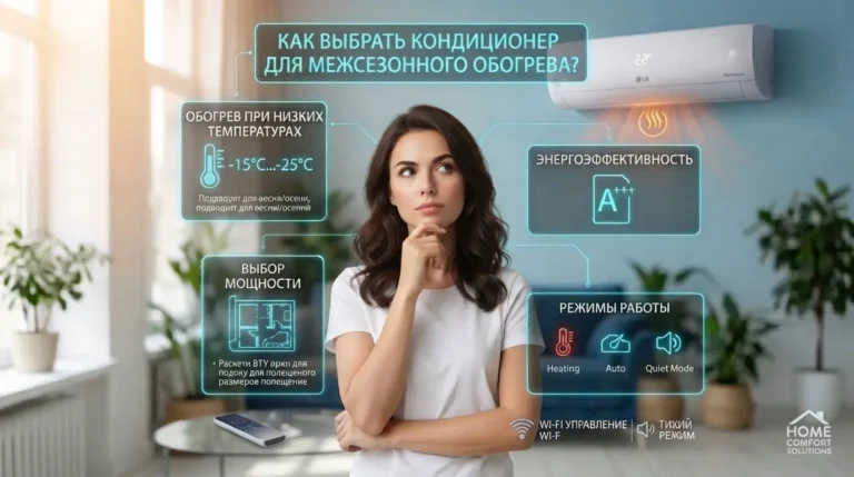 Как выбрать кондиционер для межсезонного обогрева?