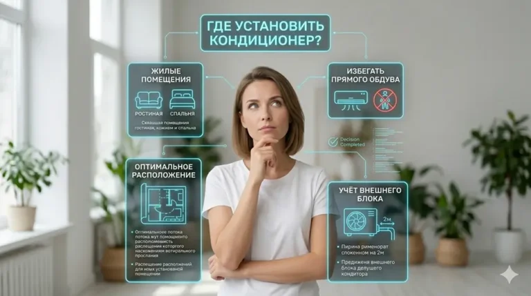 Где установить кондиционер?