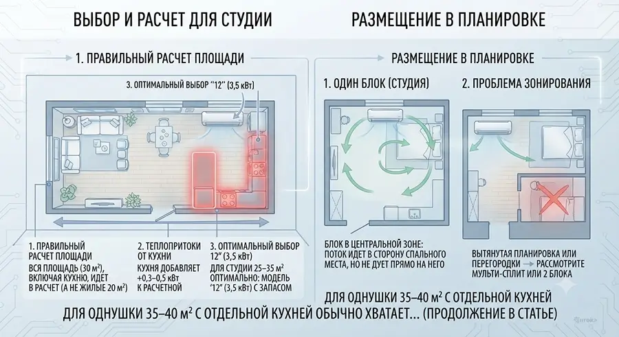 Кондиционер для квартиры-студии