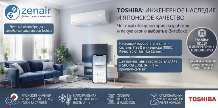 Кондиционеры Toshiba: история бренда и стоит ли его покупать